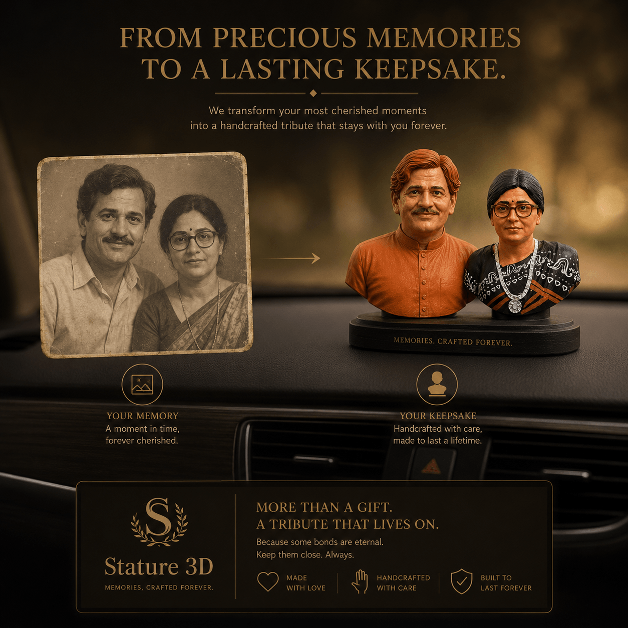 Custom 3D Miniature for Car Dashboard™
